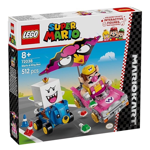 لگو 512 قطعه سری سوپرماریو مدل Mario Kart – Wario & King Boo کد 72038