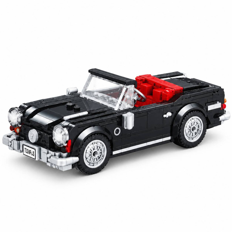 ساختنی 324 تکه تیکول مدل مرسدس بنز 190 اس ال دبلیو کلاسیک اسپرت Mercedes-Benz 190 SLW BUILDING BLOCKS SPORTCAR BLK 324PCS 190