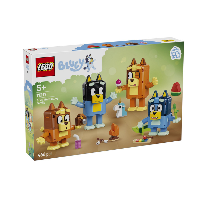 لگو 466 تکه سری Bluey مدل Brick-Built Bluey Family کد 11217