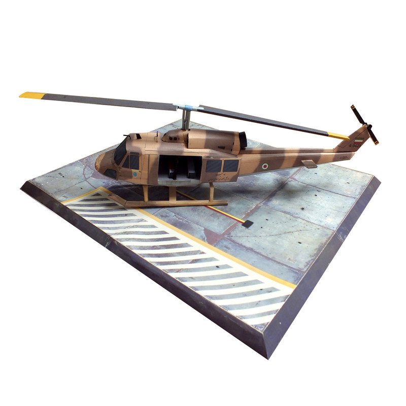 ساختنی طرح بالگرد Bell 214 استتار ایران