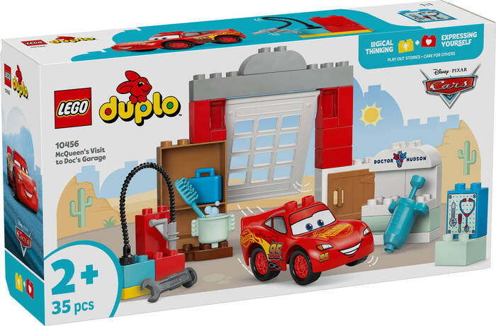 لگو DUPLO Disney McQueen’s Visit to Doc’s Garage کد 10456