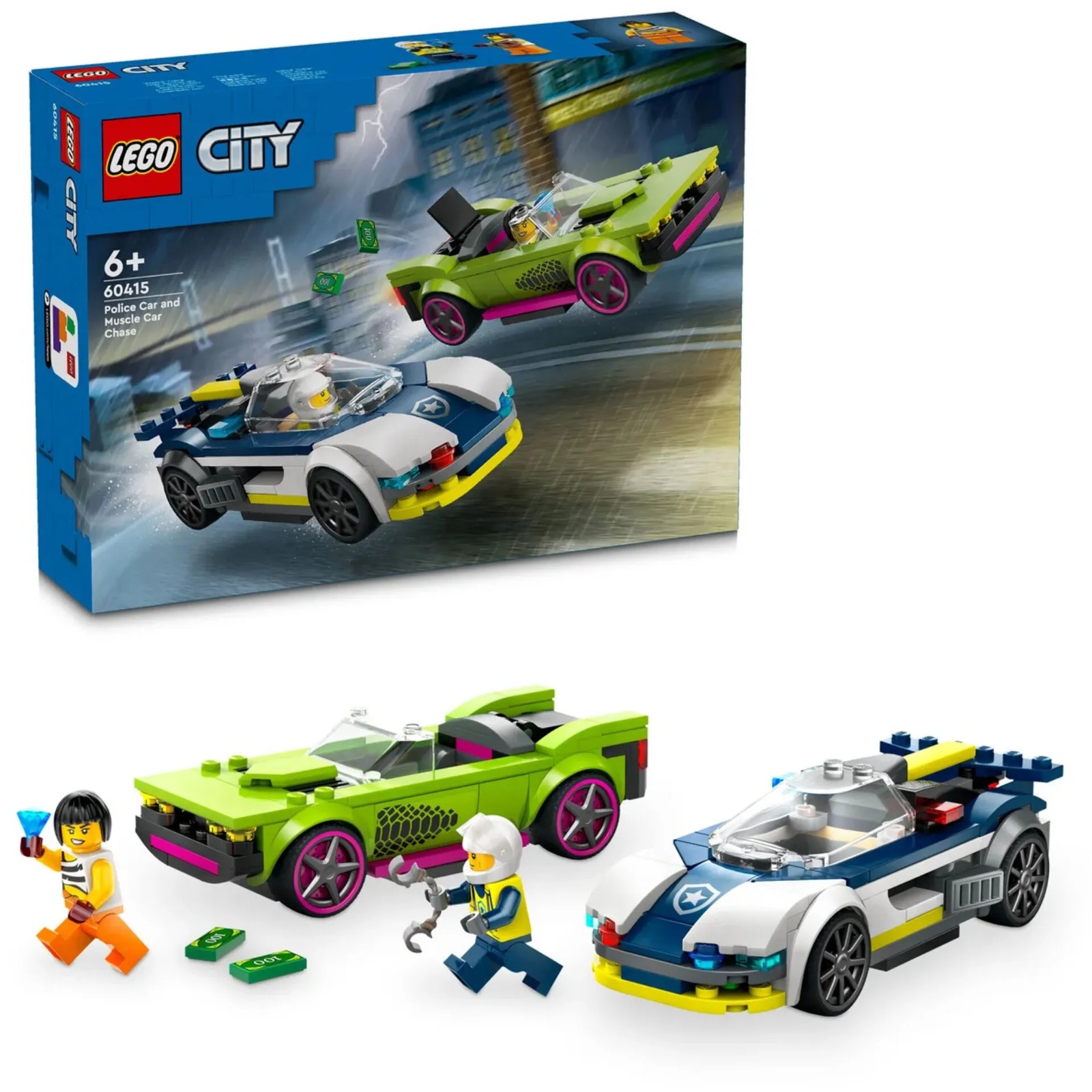 لگو سیتی Police Car and Muscle Car Chase 60415
