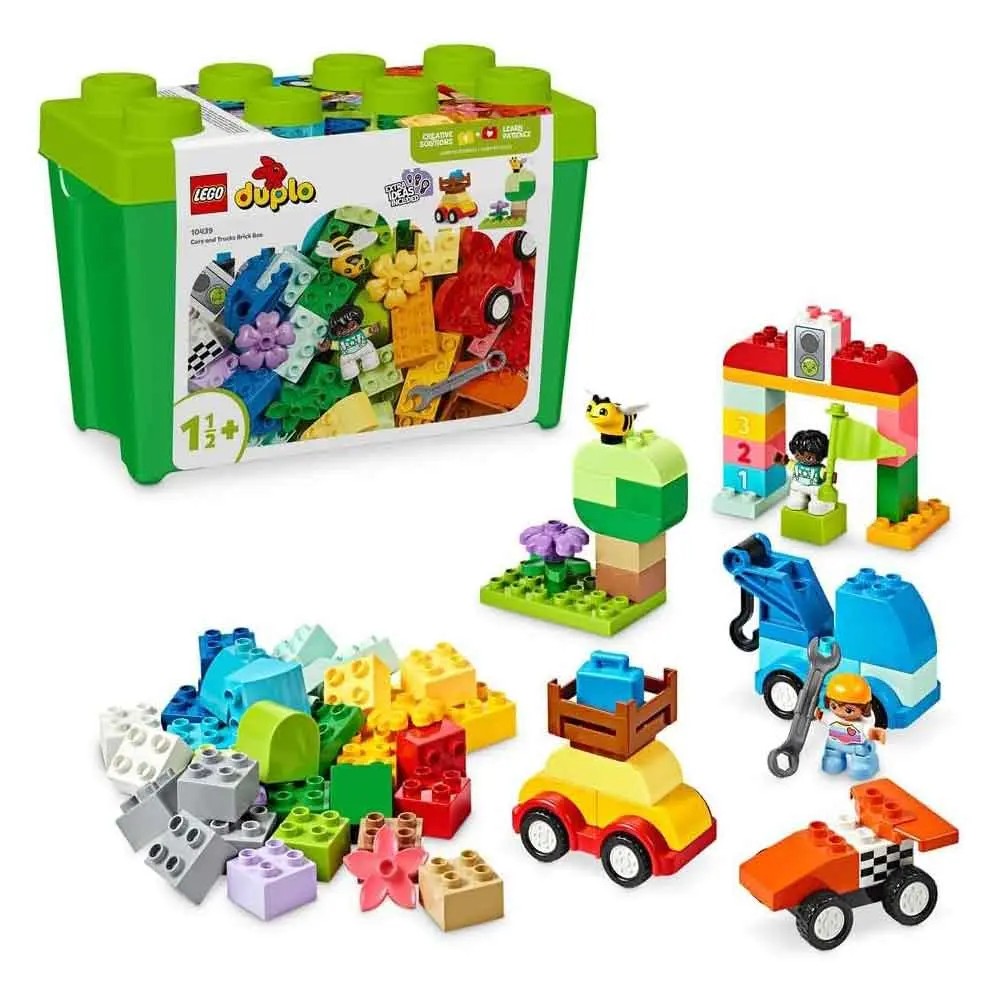 لگو سری دوپلو مدل جعبه اتومبیل و کامیون 10439 – LEGO DUPLO Classic Cars and Trucks Brick Box 10439