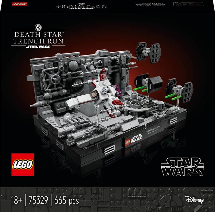 لگو Star Wars Death Star Trench Run Diorama کد 75329