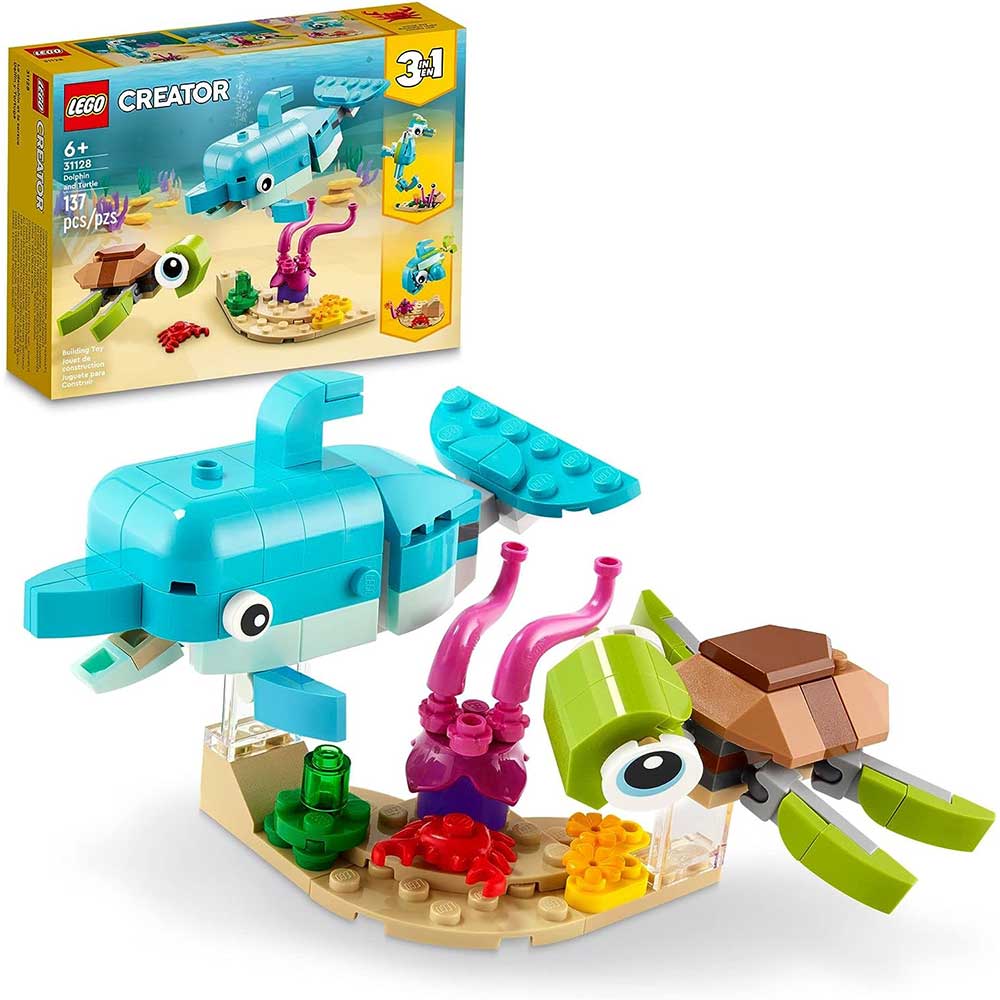 لگو اورجینال Lego Creator 3×1 Dolphin And Turtle 31128
