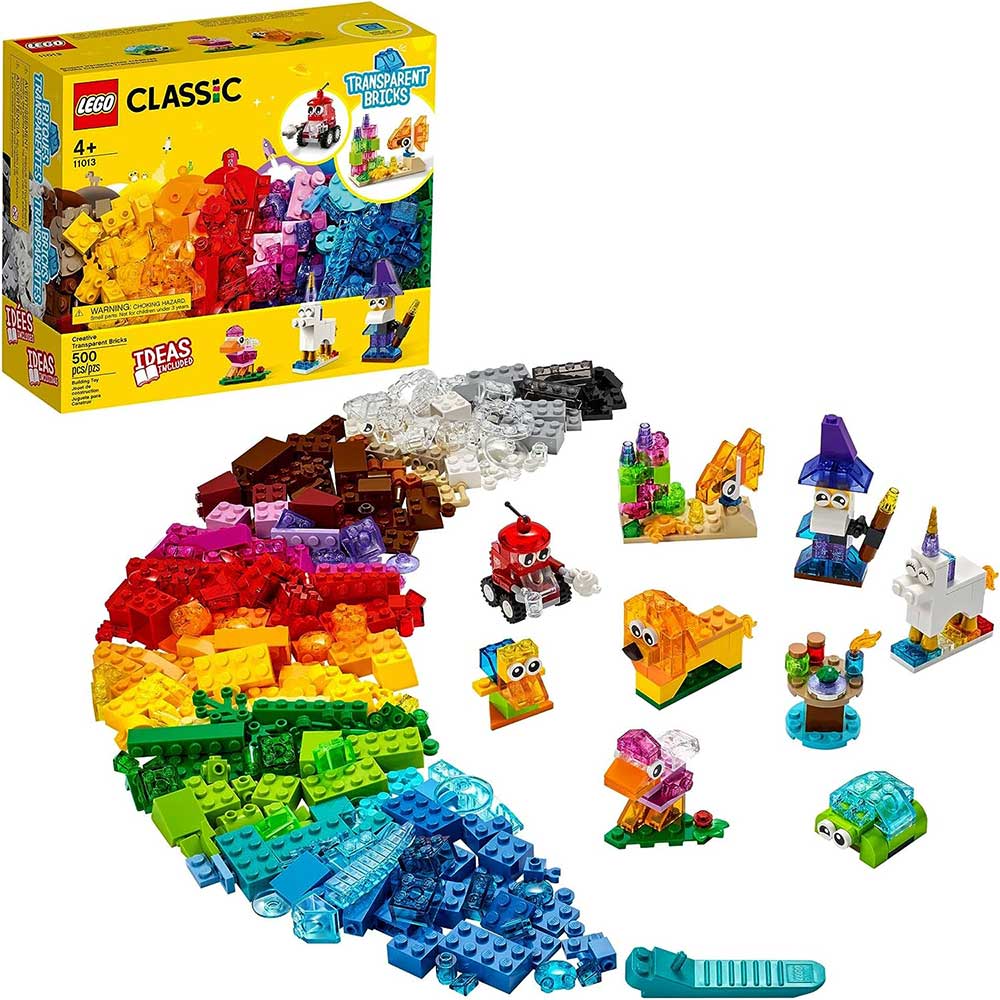 لگو کلاسیک اورجینال Lego Classic Transparent Bricks 11013