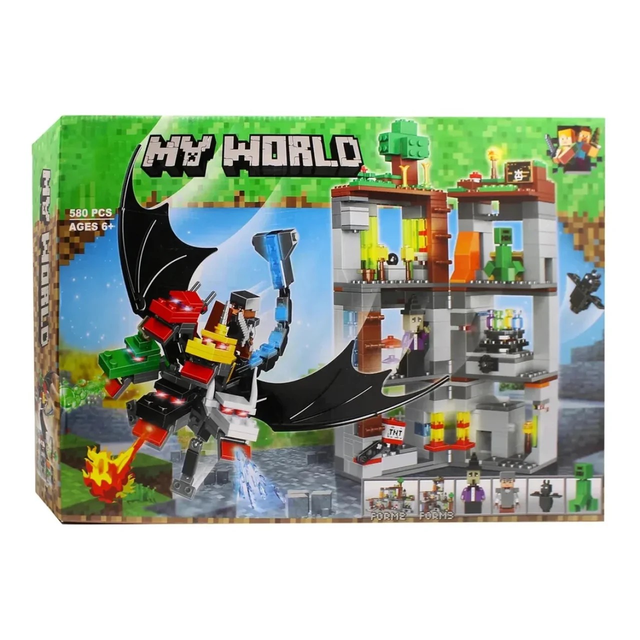لگو ماینکرافت بزرگ 580 قطعه MY WORLD