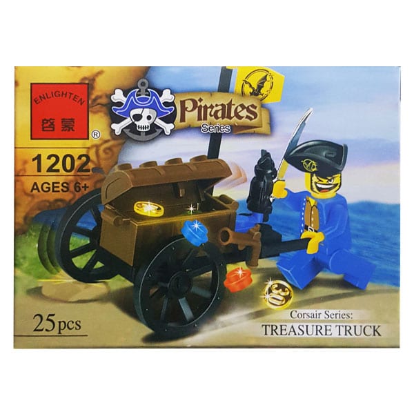 ساختنی انلایتن مدل دزد دریایی کد ۱۲۰۲ Treasure Truck Pirates