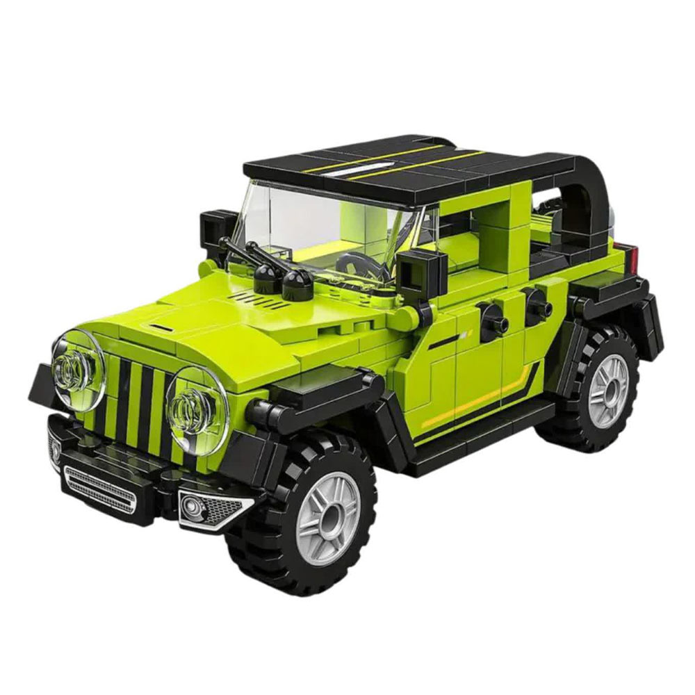لگو ساختنی طرح ماشین جیپ آفرود مدل Racing کد T1088، تعداد 321 قطعه ساختنی، همراه با یک عدد مینی فیگور