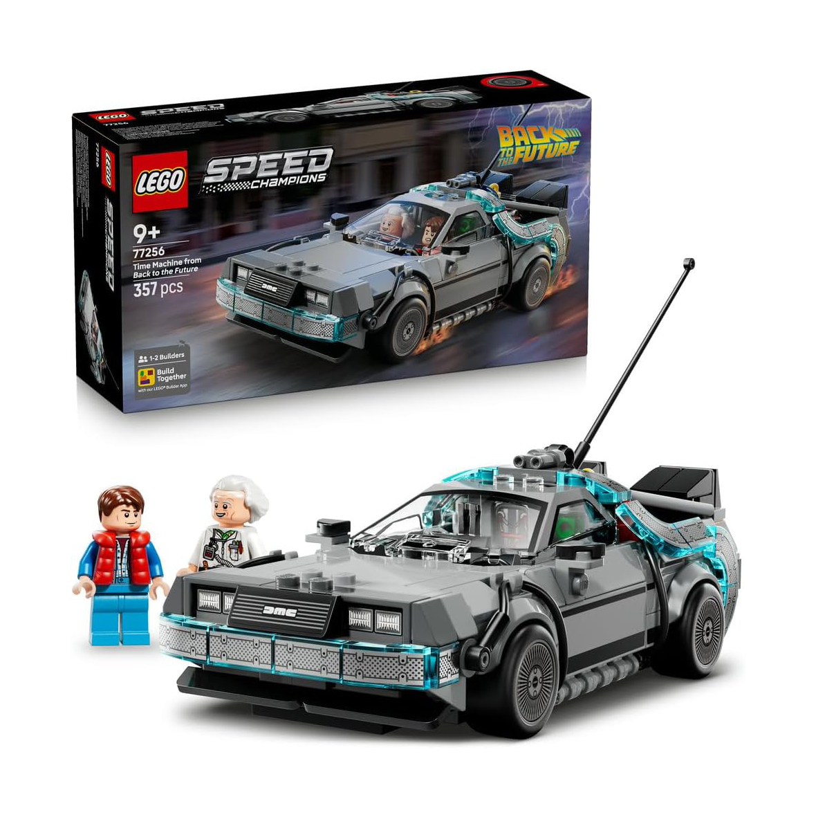 لگو 357 تکه سری Speed Champions مدل Time Machine from Back to the Future کد 77256