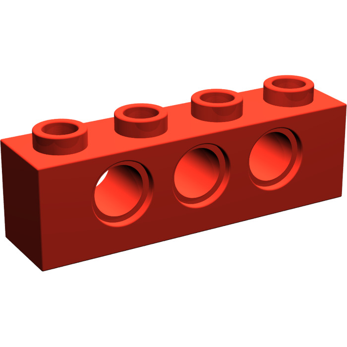 TECHNIC BRICK 1X4, Ø4,9