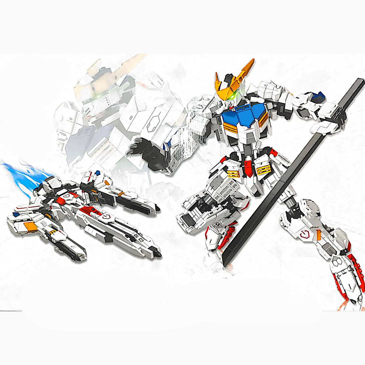 لگو قهرمانی ربات ترنسفورمز مدل Xingleshi Gundam Dual Formation Transformers FF20012