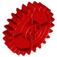 Red Duplo Technic Gear 4 x 4