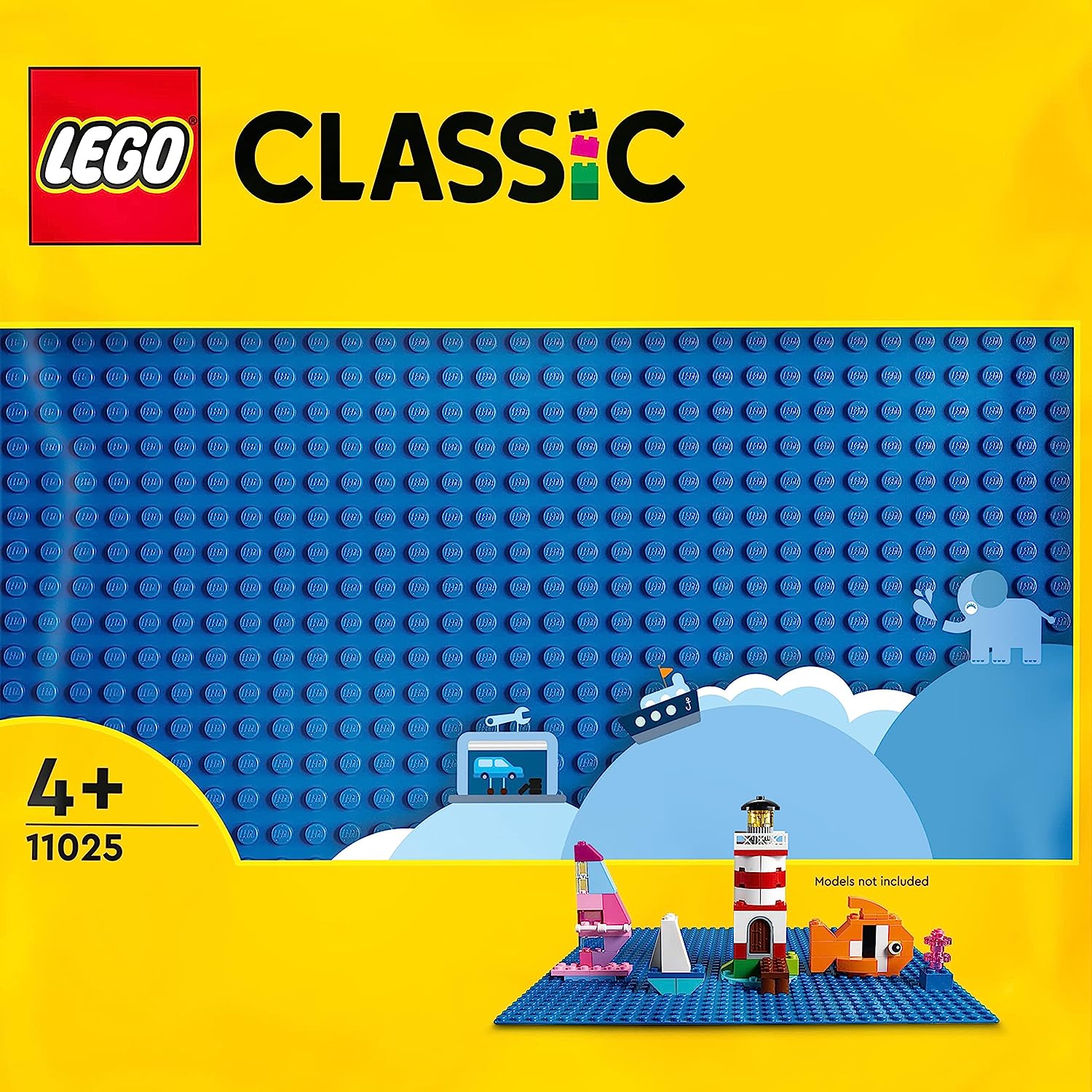 LEGO 11025 Classic Blue Baseplate, Construction Toy for Kids, Building Base