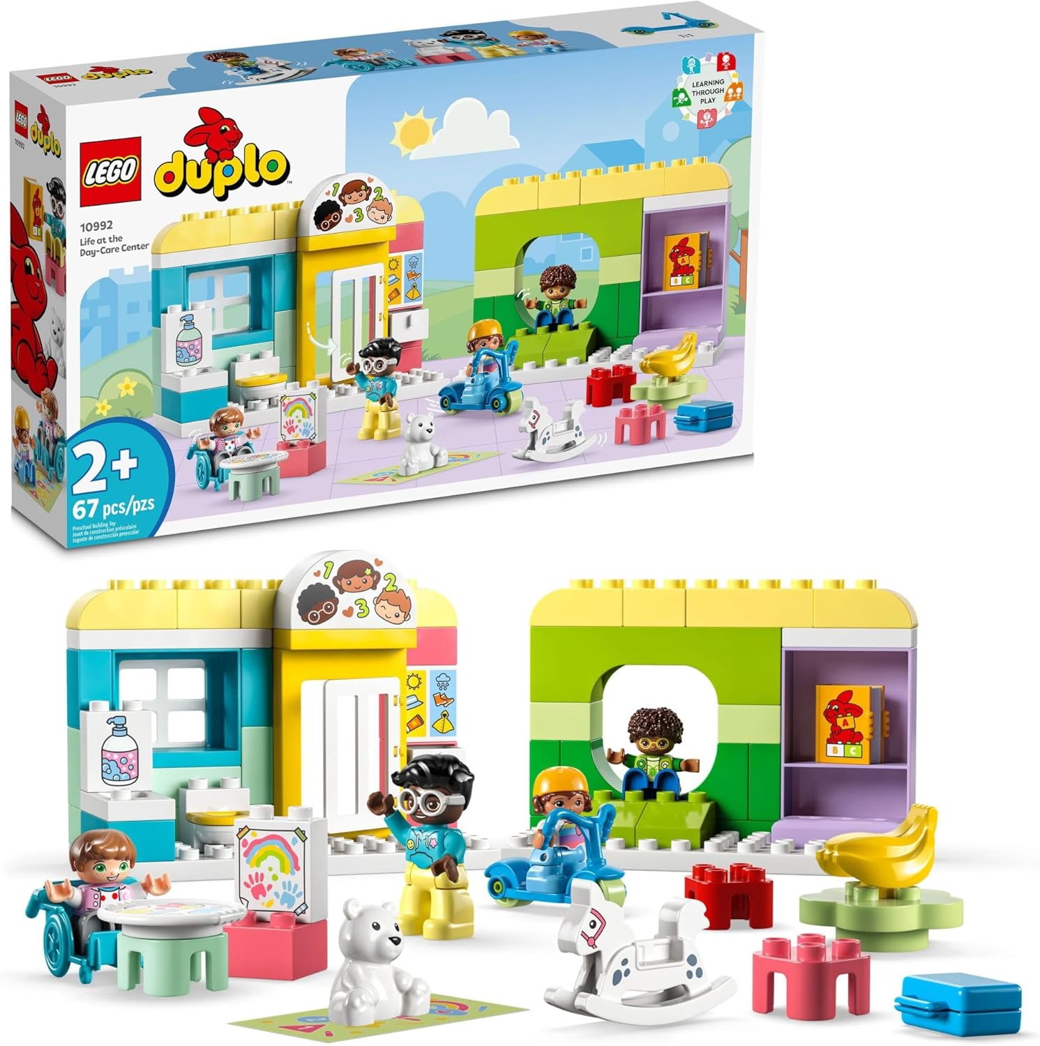 LEGO DUPLO Town Life at The Day-Care Center 10992, Early Childhood STEM Building Toy Set