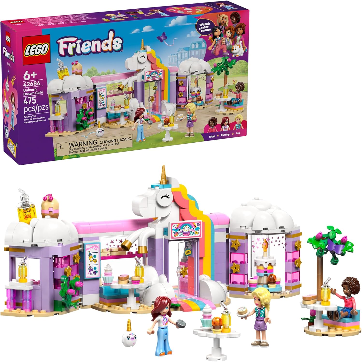 LEGO Friends Unicorn Dream Café Building Toy for Girls & Boys 42684