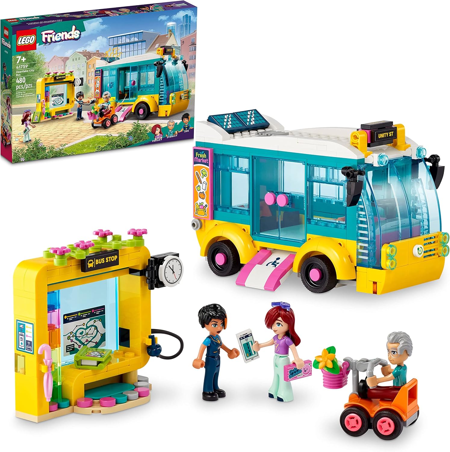 LEGO Friends Heartlake City Bus, Creative Building Toy 41759