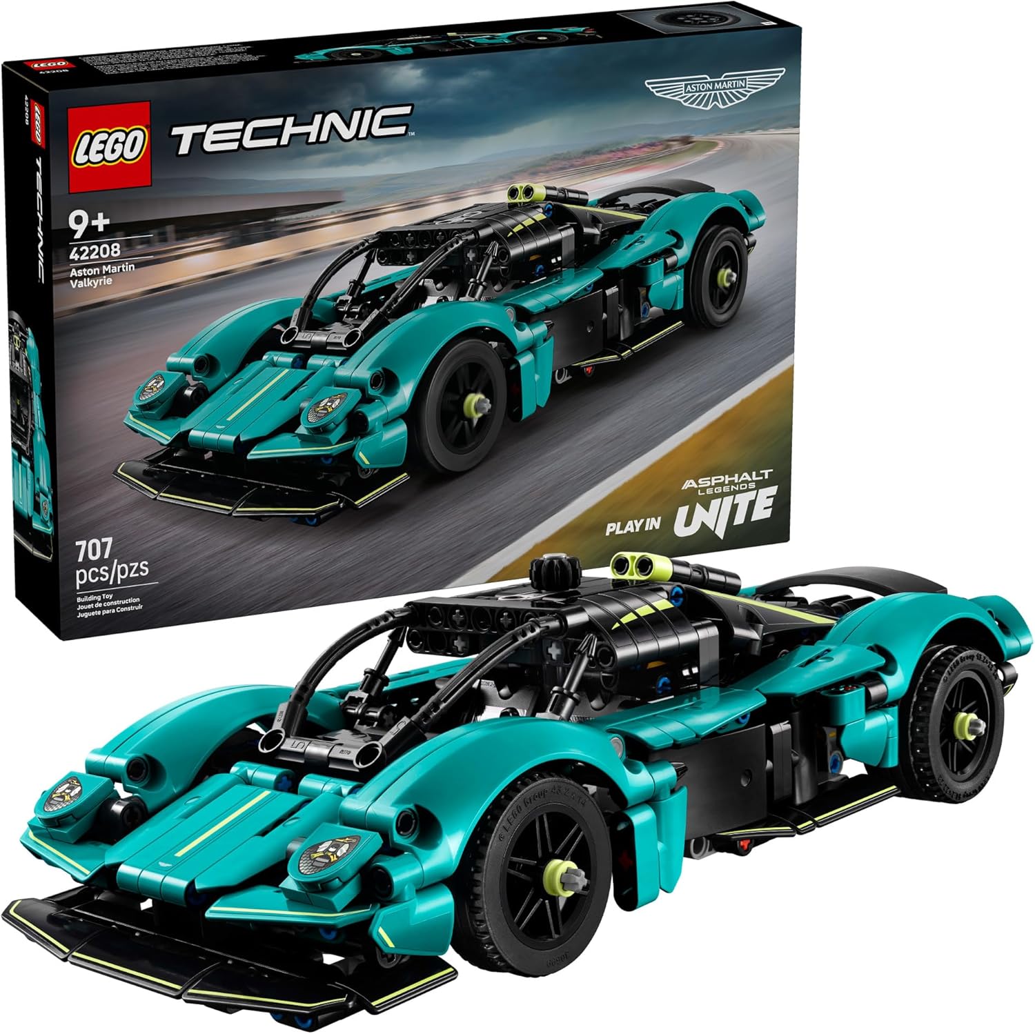 LEGO Technic Aston Martin Valkyrie Toy Car - Kids Model Kit Toy for Boys and Girls, Ages 9+ 42208