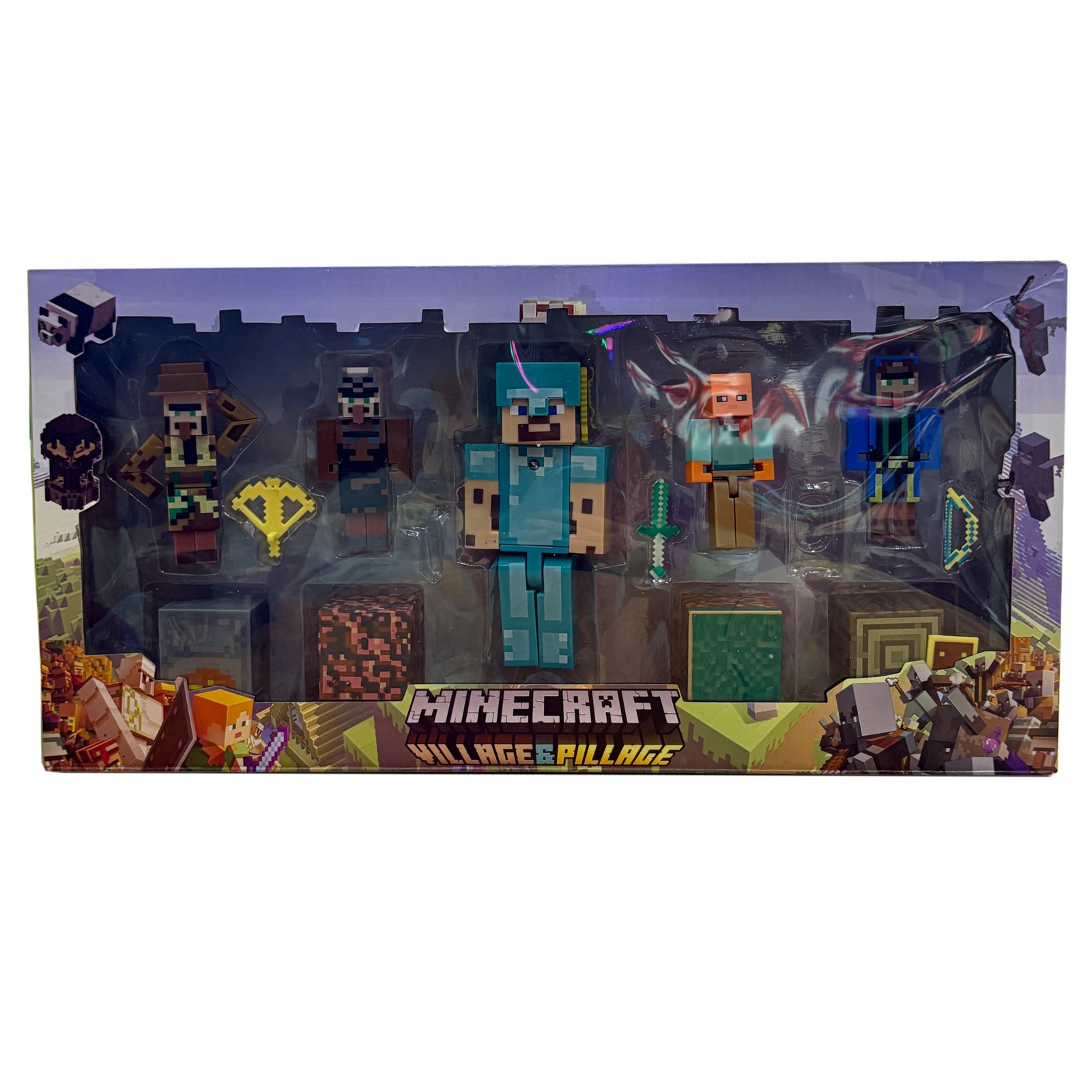 ست لگو ماینکرافت Minecraft Village & Pillage مجموعه ۵ شخصیت