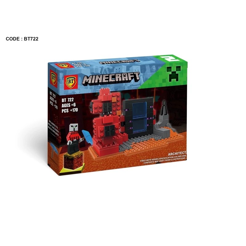 لگو ساختنی ماینکرفت 170 قطعه مدل BT722 جهنم – شماره 2 LEGO