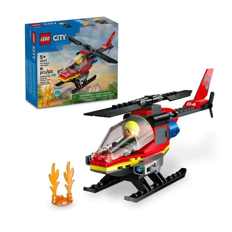 لگو Fire Rescue Helicopter سری سیتی کد 60411