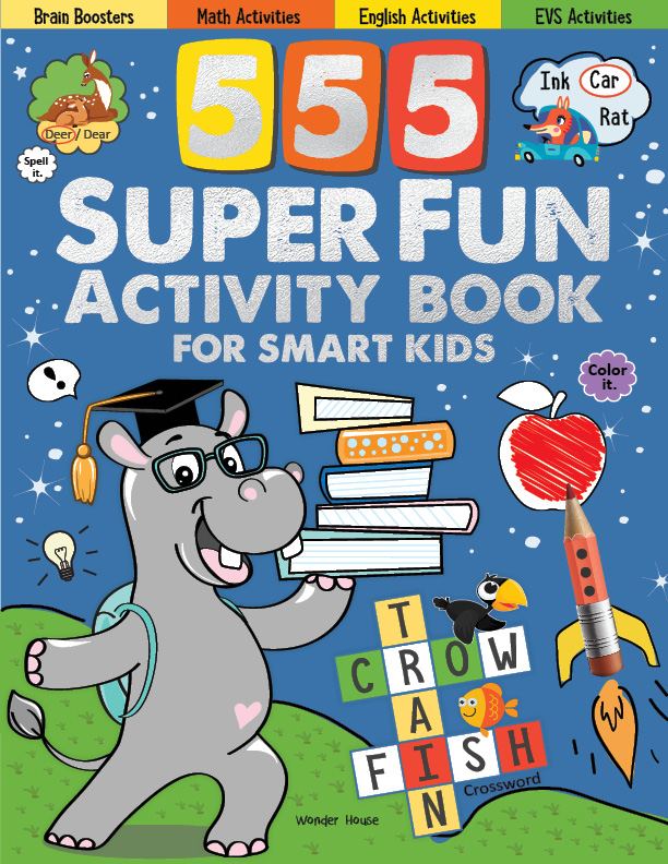 555 SUPER FUN Activity Book for Smart Kids