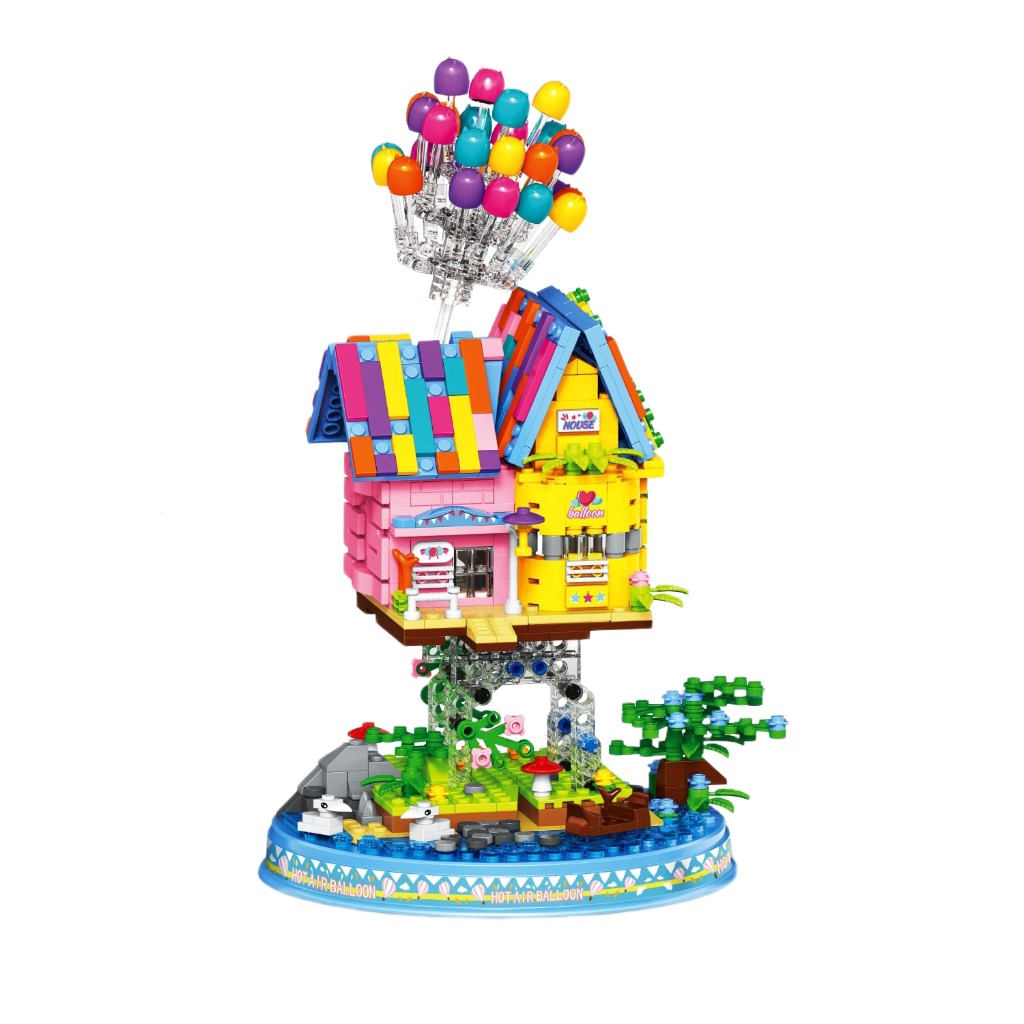 لگو ساختنی خانه بالنی Balloon House چراغدار کد 55039