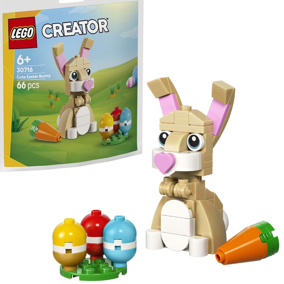 لگو اورجینال سری کریتور ایستر بانی 66 قطعه کد 30716 LEGO-Creator Polybag: Cute Easter Bunny