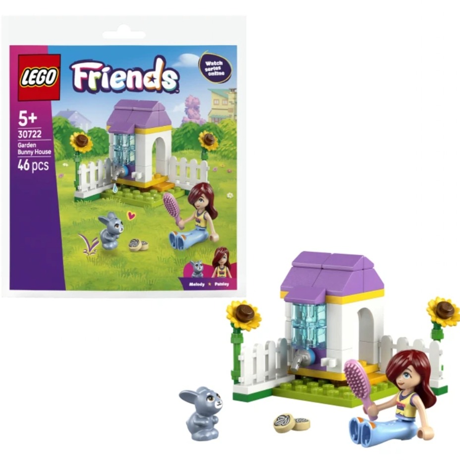 لگو اورجینال فرندز باغ خرگوش 46 قطعه کد 30722 LEGO-Polybag Garden with Rabbit Hutch