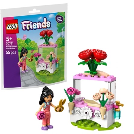 لگو اورجینال فرندز گل فروشی 55 قطعه کد 30721 LEGO-Polybag Flower Stand with Roses