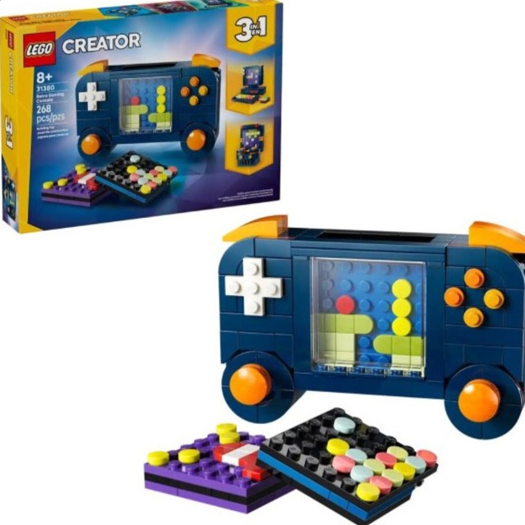 لگو اورجینال سری کریتور کنسول گیم 268 قطعه کد 31380 LEGO-Creator Retro Game Console