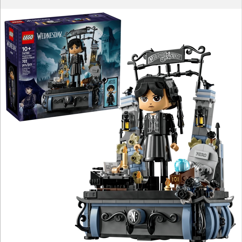 لگو ساختنی اورجینال ونزدی آدامز 702 قطعه کد 76780 LEGO-Wednesday Addams figure