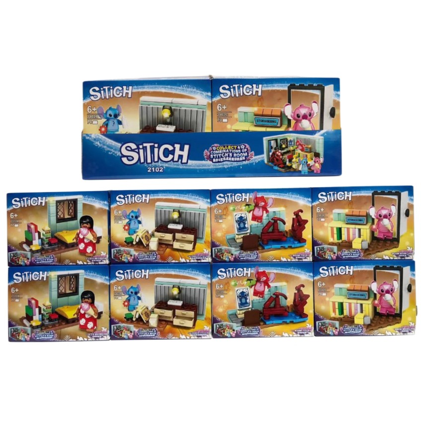 لگو ساختنی استیچ Stich ست 4 عددی 79 قطعه کد 2102