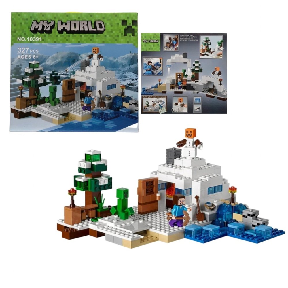 لگو ساختنی ماینکرفت 327 قطعه کد 10391|My world Minecraft Lego set