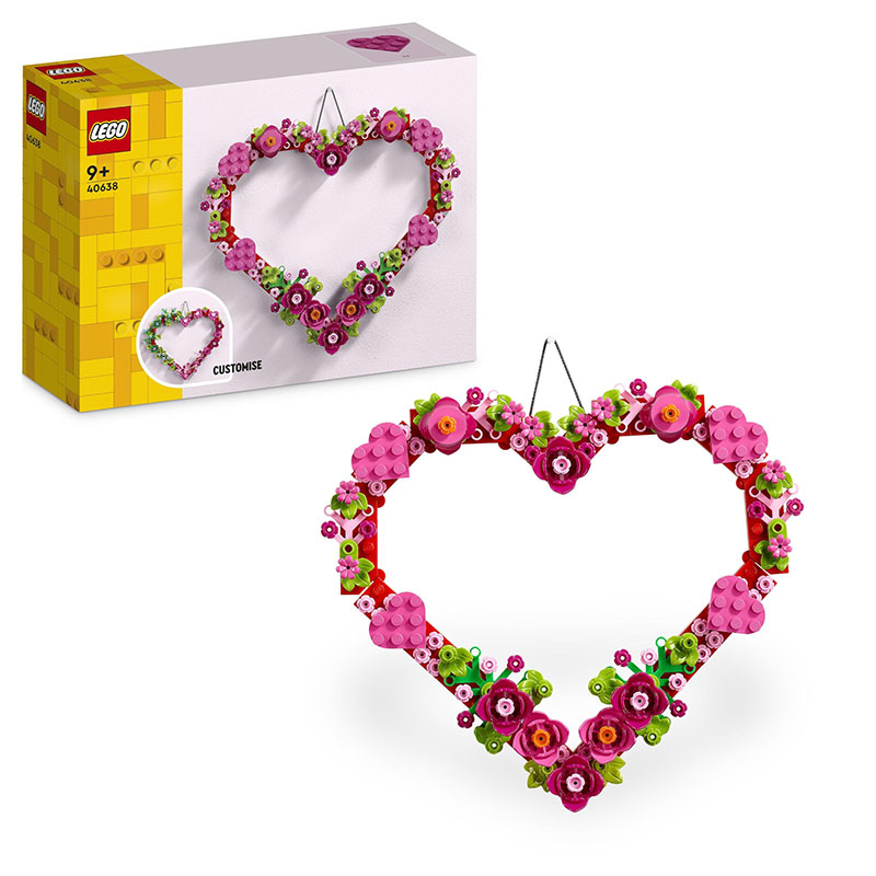 لگو آیکون مدل آویز قلب کد LEGO Icons Heart Ornament 40638