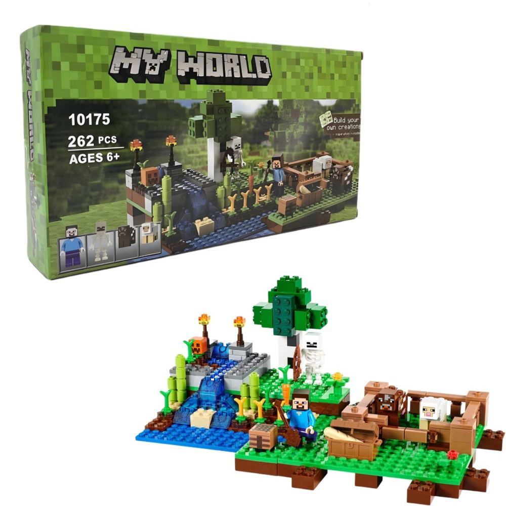 لگو ساختنی ماینکرفت 262قطعه کد 10175|My world Minecraft Lego set