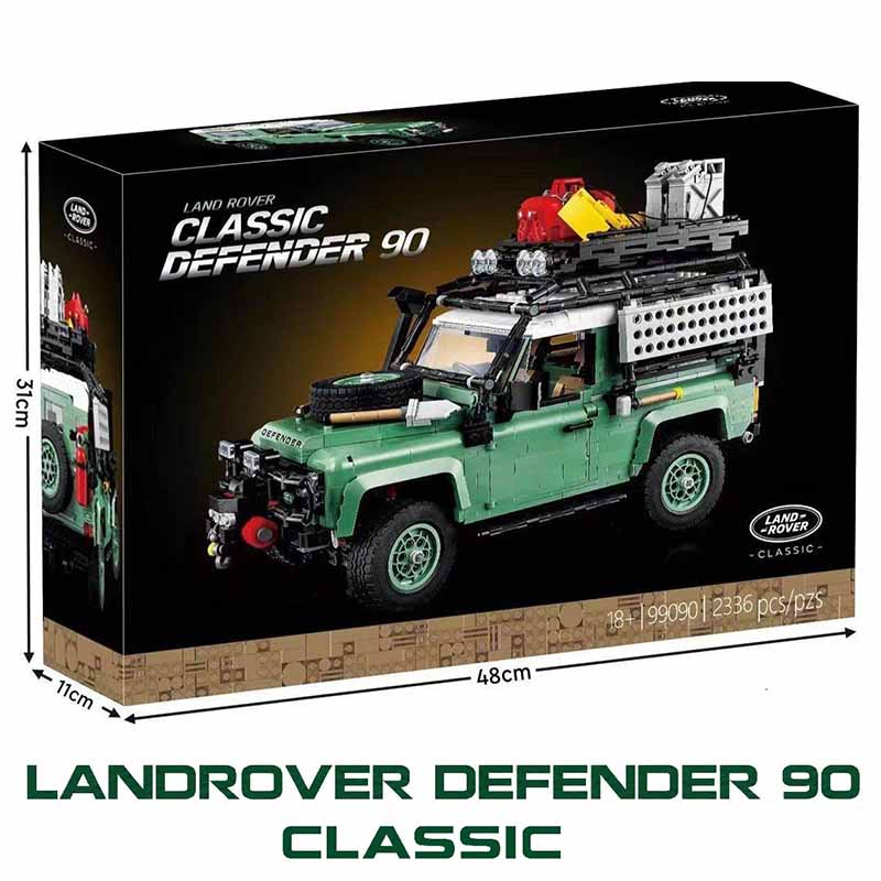لگو ساختنی لندرور دیفندر کلاسیک 90 با 2336 قطعه مدل Land Rover Classic Defender 99090