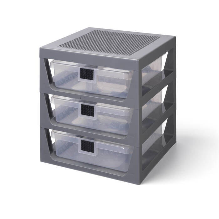 لگو 3 Drawer Storage Rack – Dark Grey کد 40950003