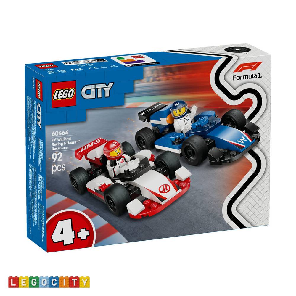 لگو City F1 Williams Racing and Haas F1 Race Cars کد 60464