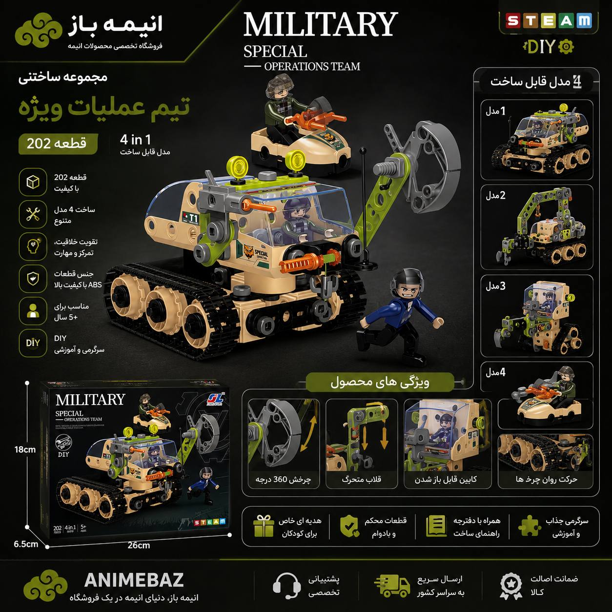 مجموعه ساختنی تیم عملیات ویژه | Military Special Operations Team