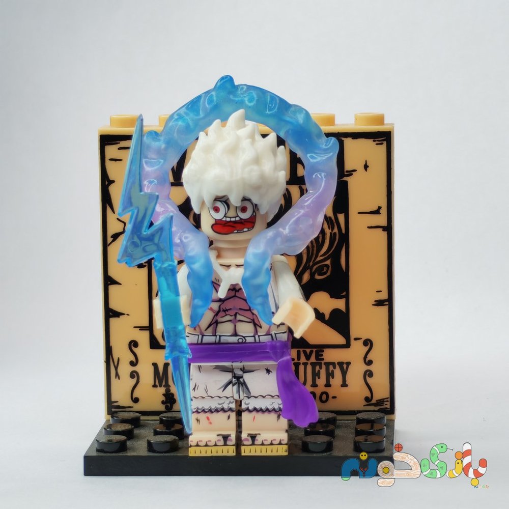 مینی‌ فیگور لوفی نیکا وان پیس فیگور کلکسیونی Monkey D Luffy Gear 5 با استند