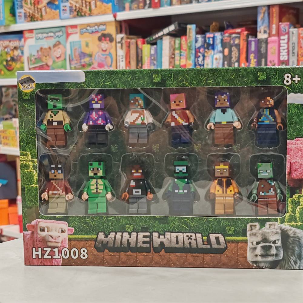 لگو ماینکرفت ست ۱۲ عددی مینی‌فیگور مدل Mine World HZ1008
