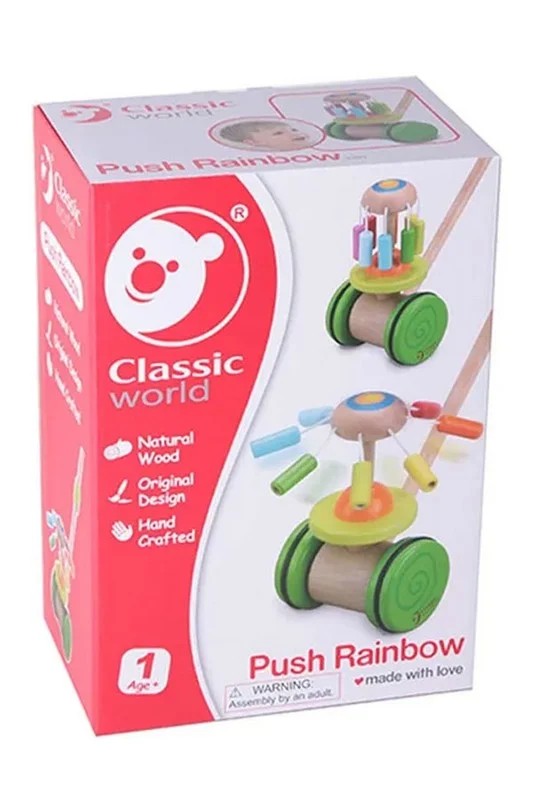 اسباب بازی چوبی رورواک رنگین کمان push rainbow ۳۳۰۵