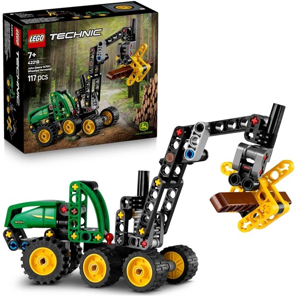 لگو Technic ماشین برداشت چرخ‌دار John Deere 1470H مدل 42218