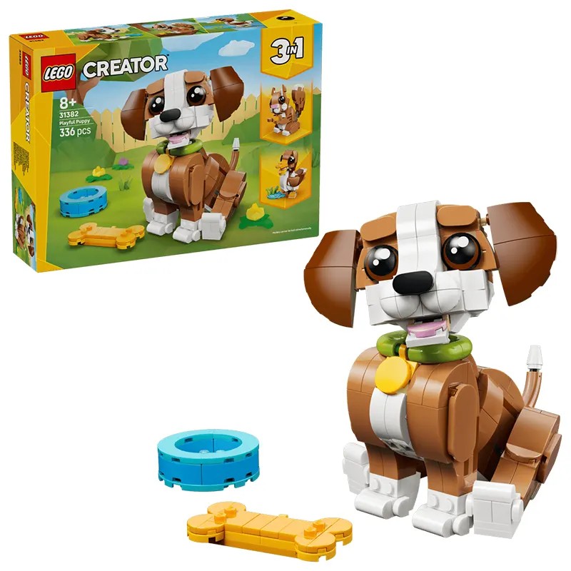 لگو کریتور 336 قطعه 3 در 1 مدل سگ LEGO Creator 3 in 1 puppy کد 31382