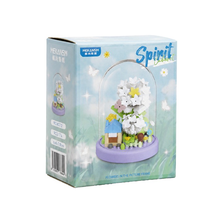 لگو ساختنی گل ادریسی با باکس مدل Spirit K372