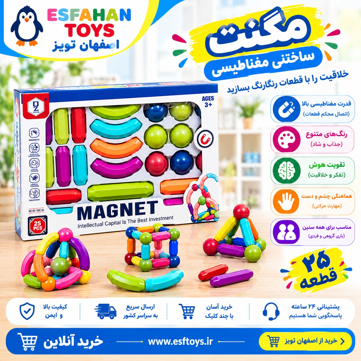 لگو ساختنی مگنتی کد ۱۱۲۱