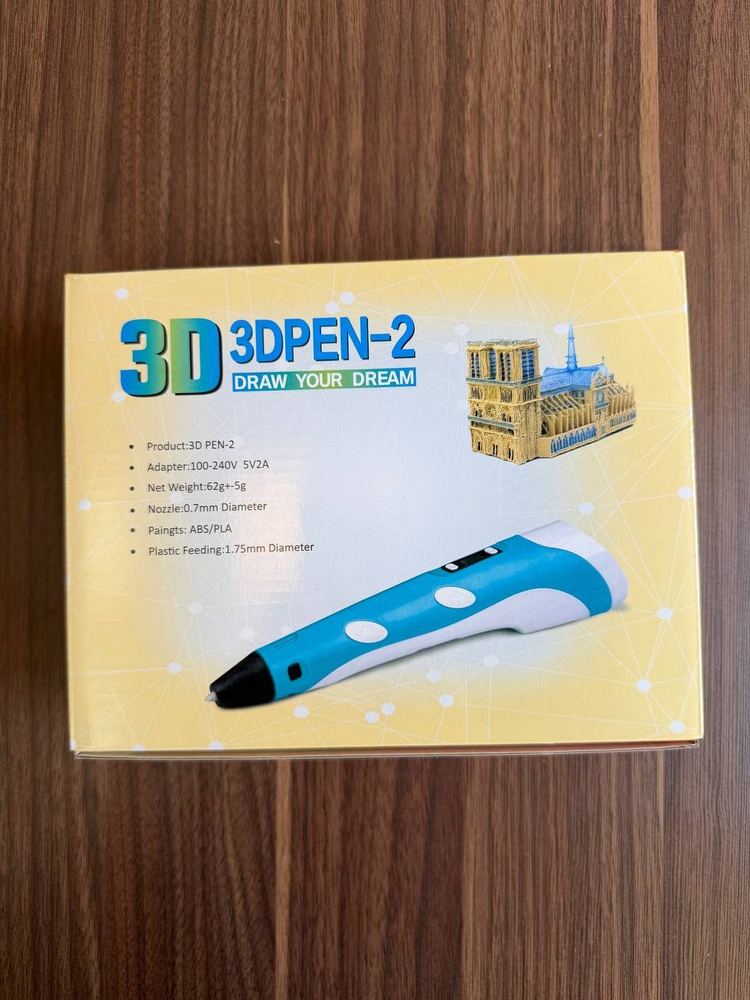قلم طراحی سه‌بعدی 3D PEN-2 وارداتی اورجینال برای تبدیل نقاشی و ایده به کاردستی سه‌بعدی