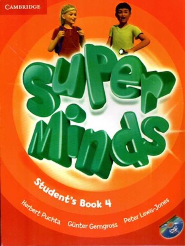 Super Minds 4 - sb + wb +CD + DVD (رحلی-شمیز)