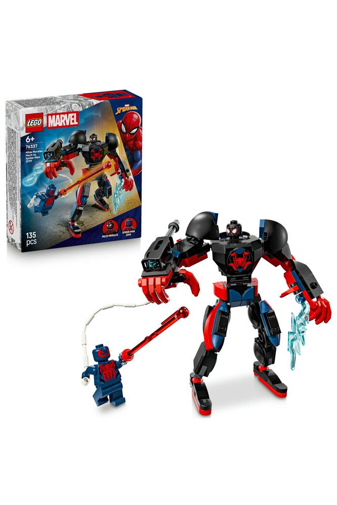 لگو Marvel برای کودکان 6+ ربات Miles Morales در برابر Spider-Man 2099 مدل 76337، 135P